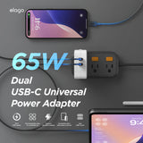 65W Dual USB-C Universal Power Adapter