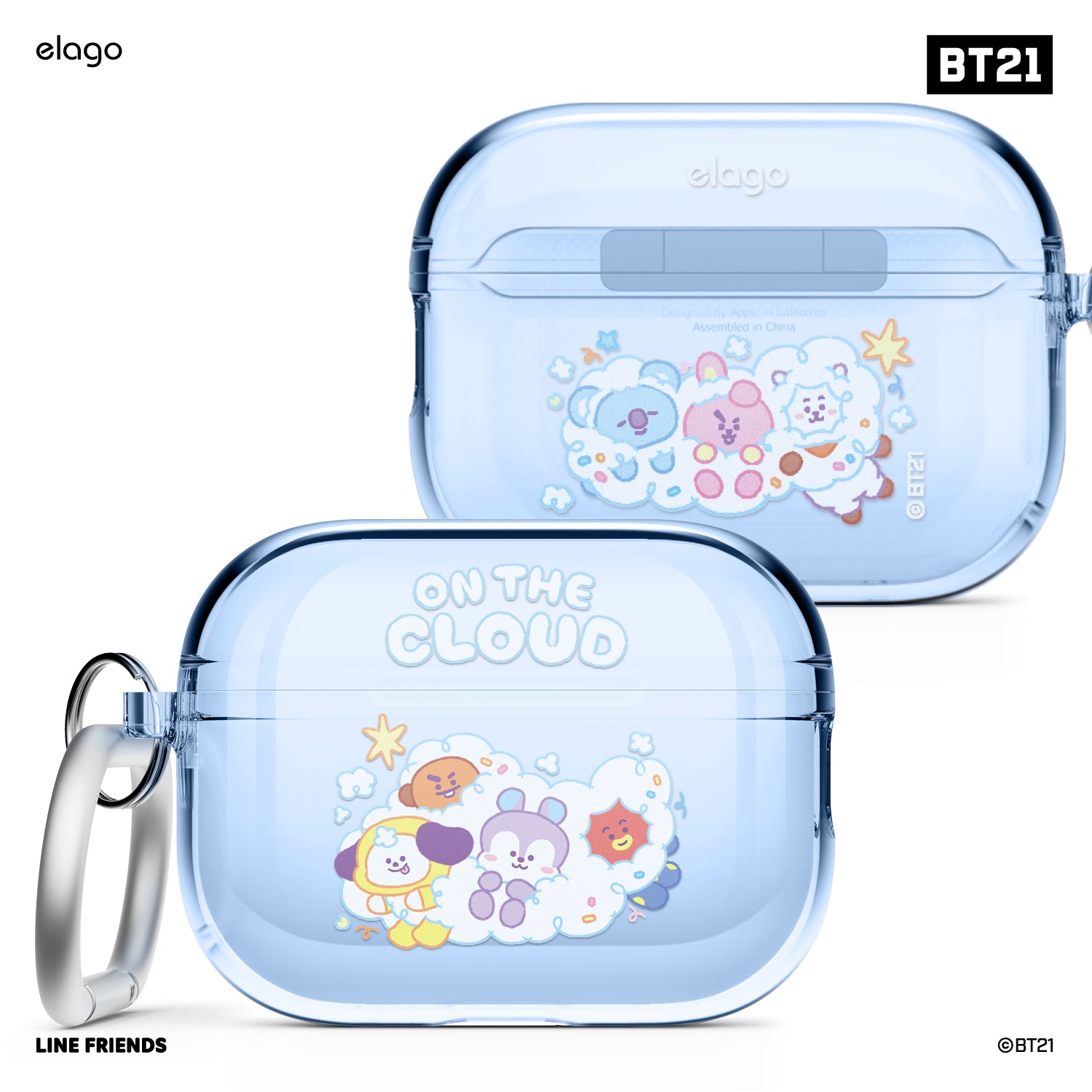 BT21 elago On the Cloud Case for AirPods Pro 2- elago