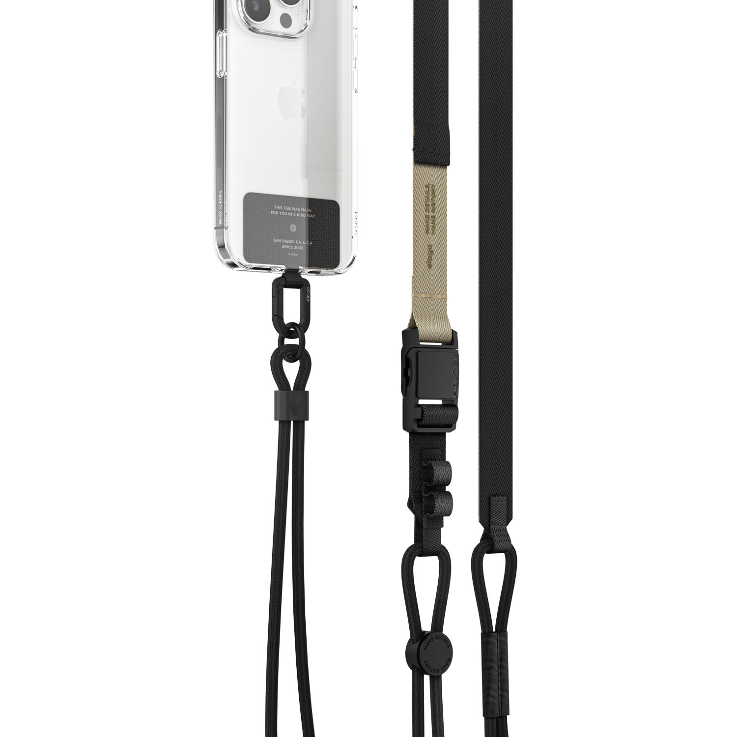 elago Phone Lanyard Compatible with All Smartphones 2 Type Phone Tabs, Adjustable Crossbody and Neck Strap with Fidloc elago Phone Lanyard Compatible with All Smartphones 2 Type Phone Tabs, Adjustable Crossbody and Neck Strap with Fidloc