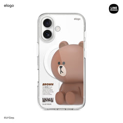 LINE FRIENDS | BROWN & SALLY Figure MagSafe Hybrid Case
