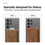 Magnetic Leather Card Pocket for Galaxy & iPhone