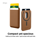 Magnetic Leather Card Pocket for Galaxy & iPhone