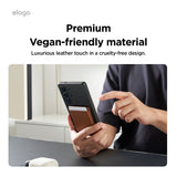 Magnetic Leather Card Pocket for Galaxy & iPhone