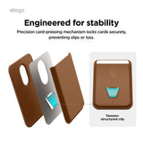 Magnetic Leather Card Pocket for Galaxy & iPhone