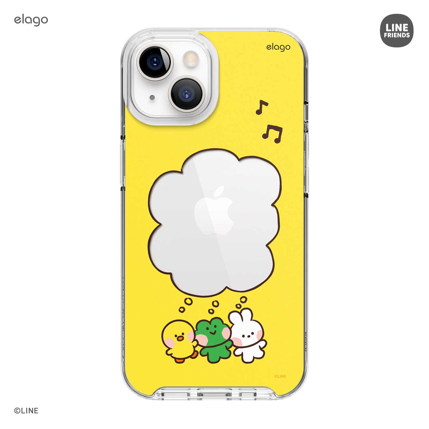 Elago LINE Friends Minini Case for iPhone 13 Yellow Elago LINE Friends Minini Case for iPhone 13 Yellow