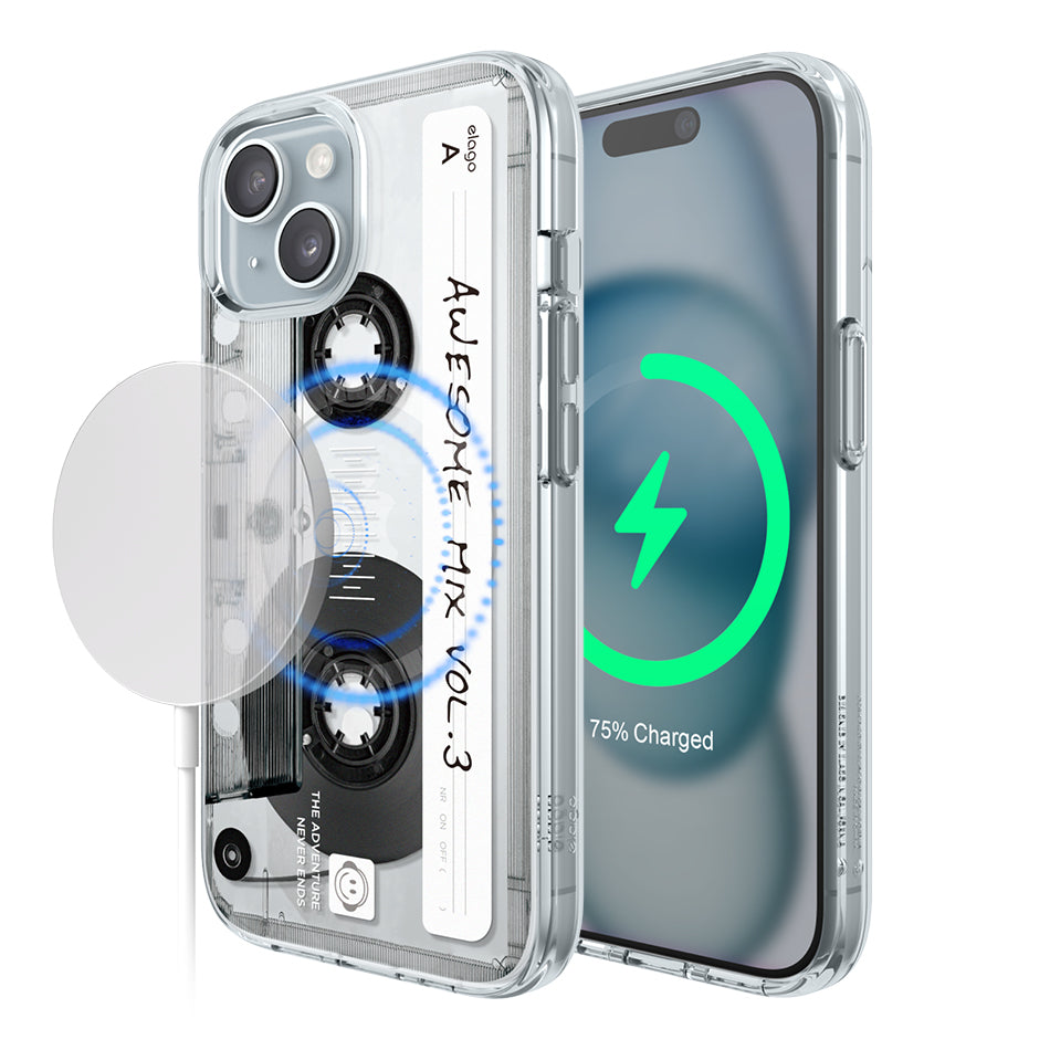 Cassette Tape 2 Monthly elago MagSafe Hybrid Clear Case Cassette Tape 2 Monthly elago MagSafe Hybrid Clear Case
