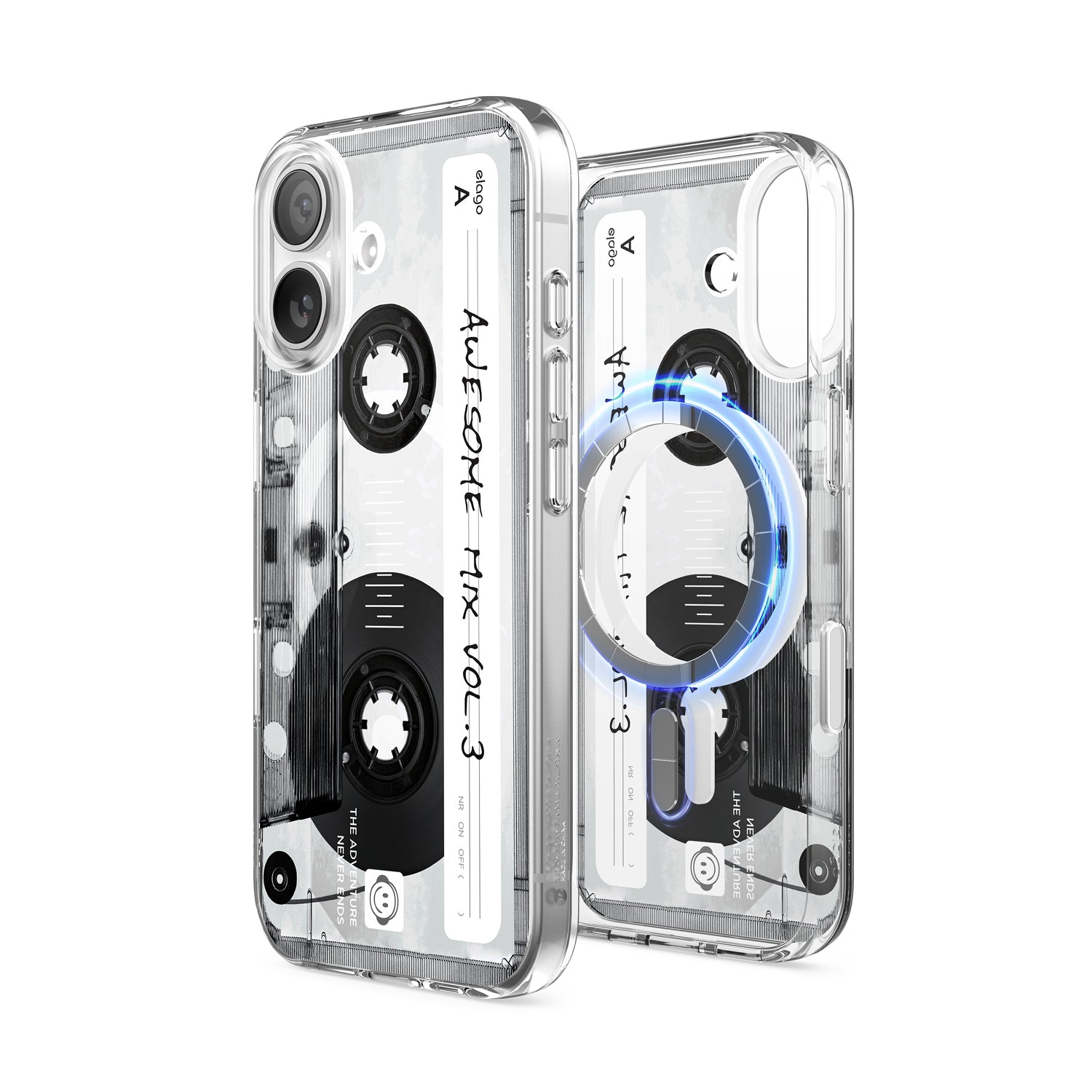 Cassette Tape 2 Monthly elago MagSafe Hybrid Clear Case Cassette Tape 2 Monthly elago MagSafe Hybrid Clear Case