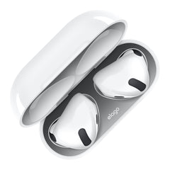 Apple AirPods Gen 4 with protective dust guard inside charging case. Best AirPod 4 case to protect and compare Apple AirPods charging case vs AirPods 4 specs