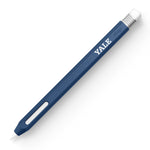 Stylish blue Apple Pencil case featuring Yale branding, designed for Apple Pencil 2nd generation. Perfect case for iPad and pencil setup, providing protection with a sleek Apple Pencil cover. Ideal for cases for Apple Pencil users and Apple Pencil cover 1st gen compatibility.