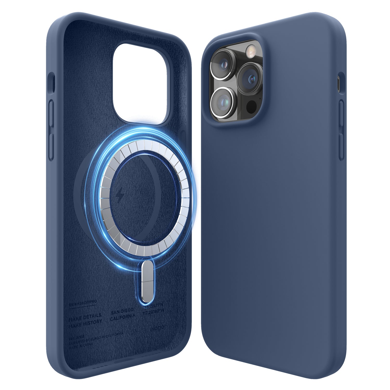 Elago MagSafe Silicone Case for iPhone 14 Pro Max Jean Indigo Elago MagSafe Silicone Case for iPhone 14 Pro Max Jean Indigo