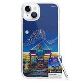 Sleek black iPhone 15 Plus case, offering custom designs and wallet functionality. This custom iPhone 15 Plus case ensures optimal protection while providing a convenient wallet feature for your cards.