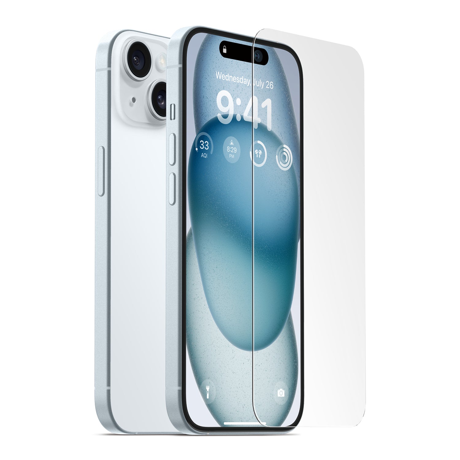 High-quality privacy screen protector for iPhone 15 Plus, offering enhanced security and protection. This screen protector for iPhone 15 Plus ensures privacy and guards against scratches and smudges.