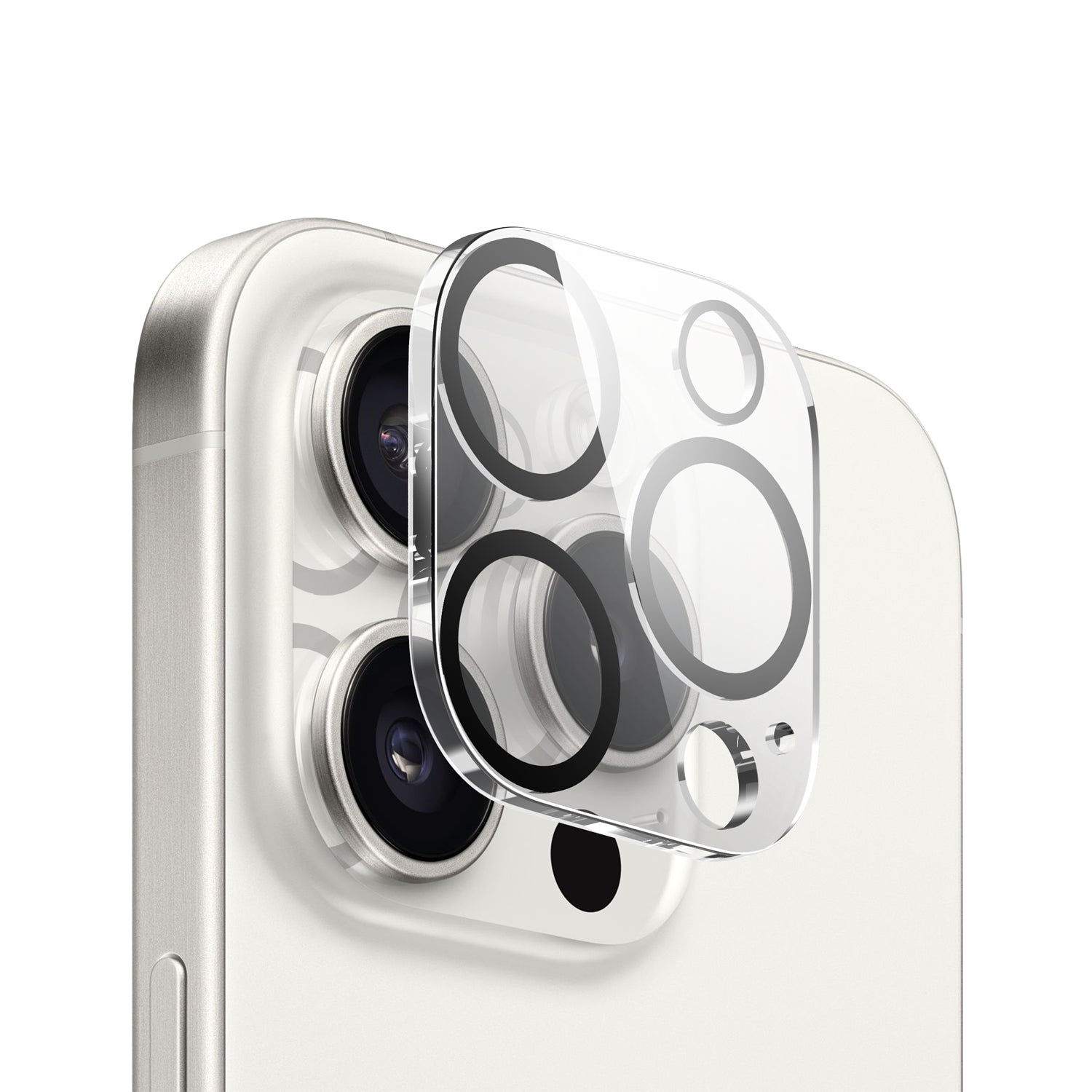Durable iPhone 15 Pro Max camera lens protector with premium design. High-quality camera protectors for iPhone 15 Pro Max and case with enhanced camera protection.