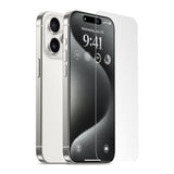 Premium tempered glass screen protector for iPhone 15 Pro Max. Best screen protector with durable glass for iPhone 15 Pro Max. Case and screen protector combination for ultimate protection.