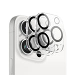 Clear camera protector for iPhone 16 Pro Max, featuring precise cutouts for enhanced protection. A sleek iPhone 16 Pro case with camera control cover for added durability and style.