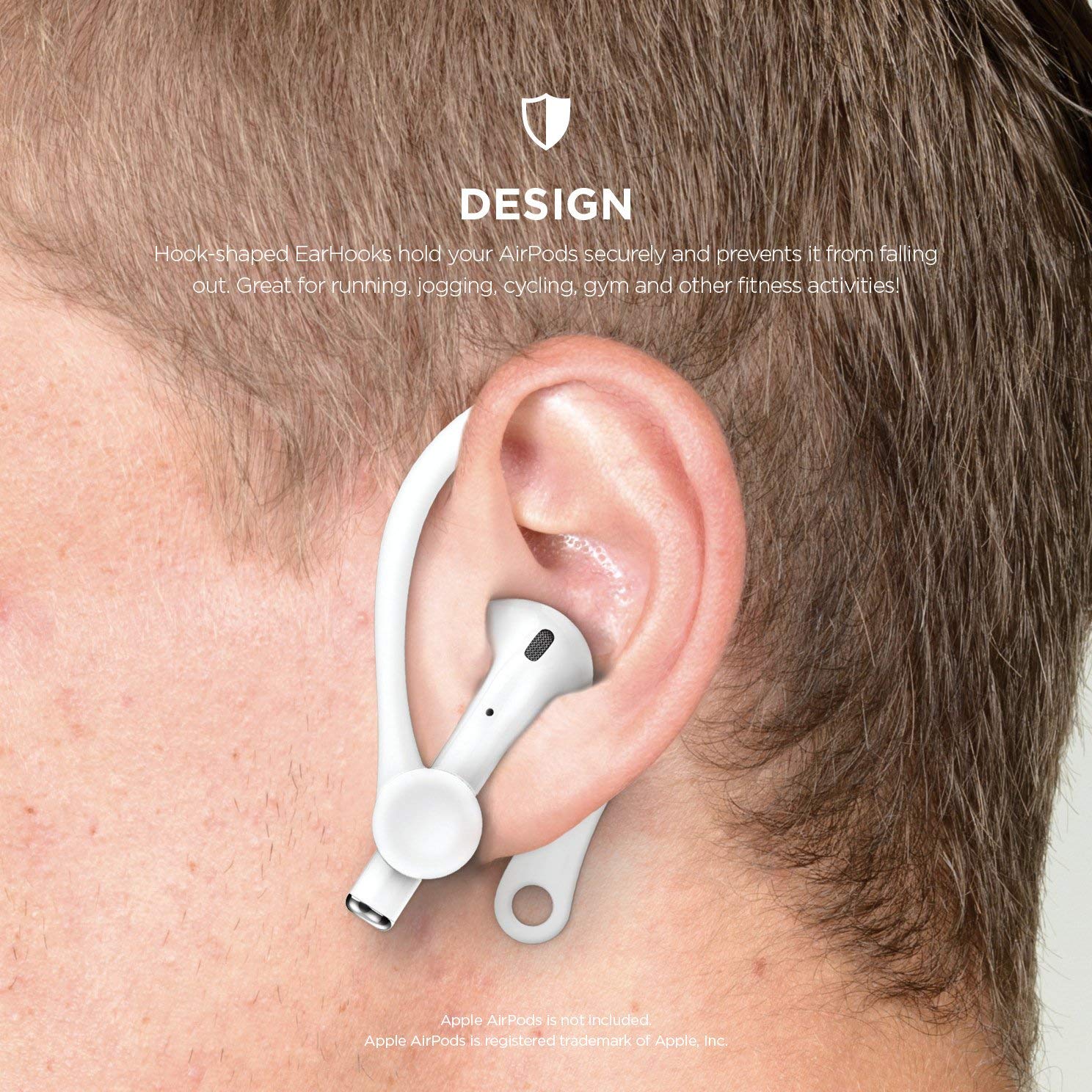 helbrede vækstdvale panel Ear Hooks for AirPods - Type B – elago