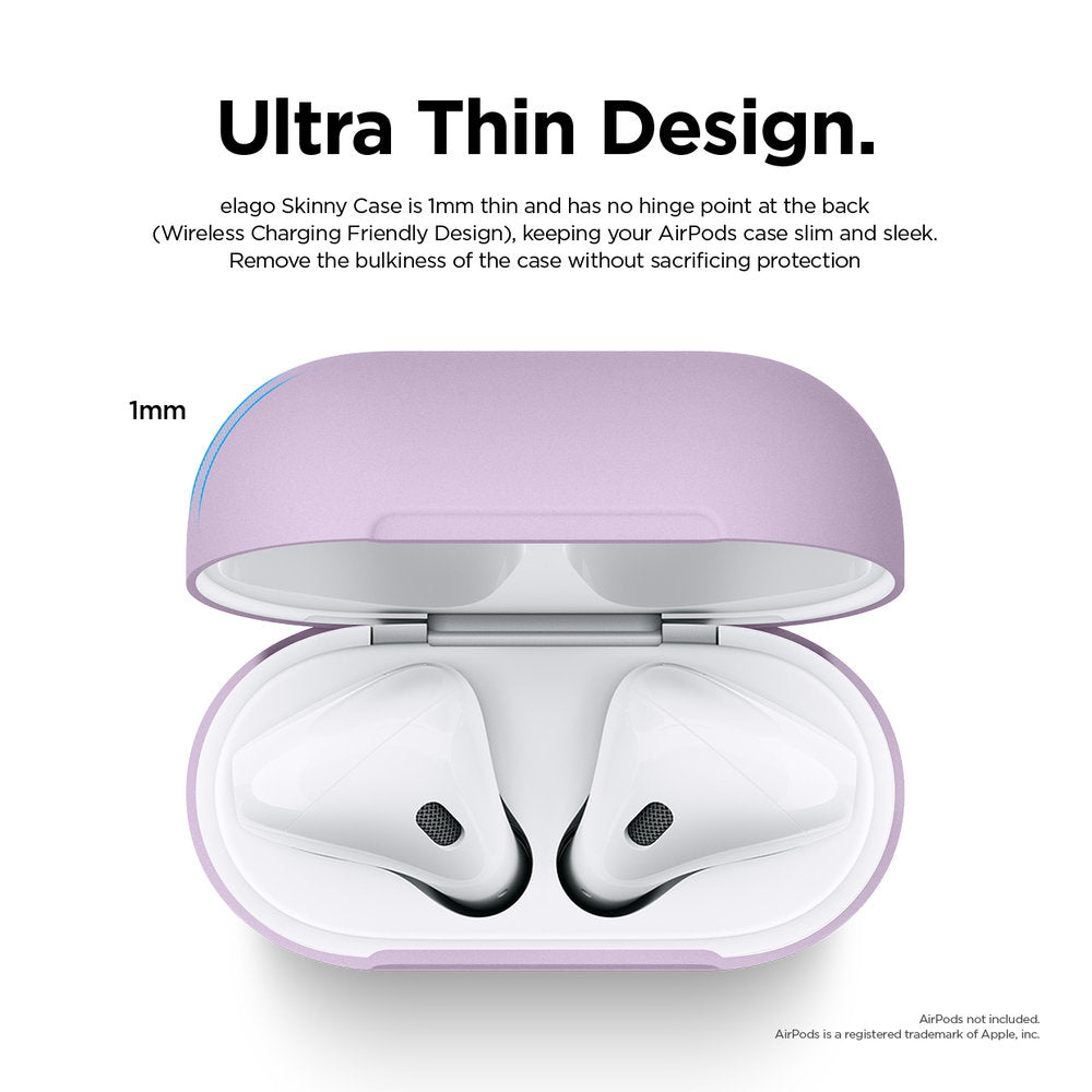 elago Skinny AirPods Case Designed for Apple AirPods 1 & 2 [Dark Grey]