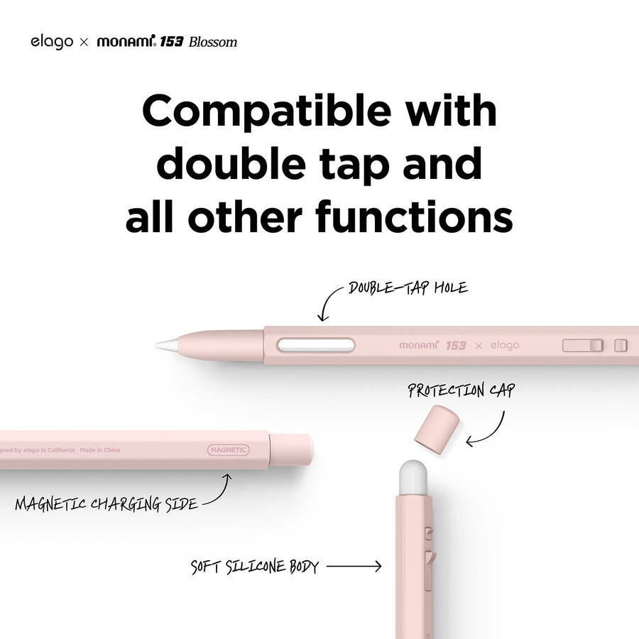 elago X MONAMI Case for Apple Pencil 2nd Gen [Peony Pink]