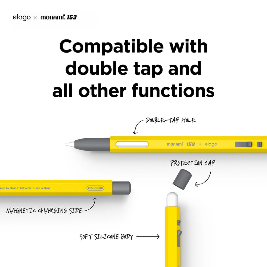 elago X MONAMI Case for Apple Pencil 2nd Gen [Yellow]