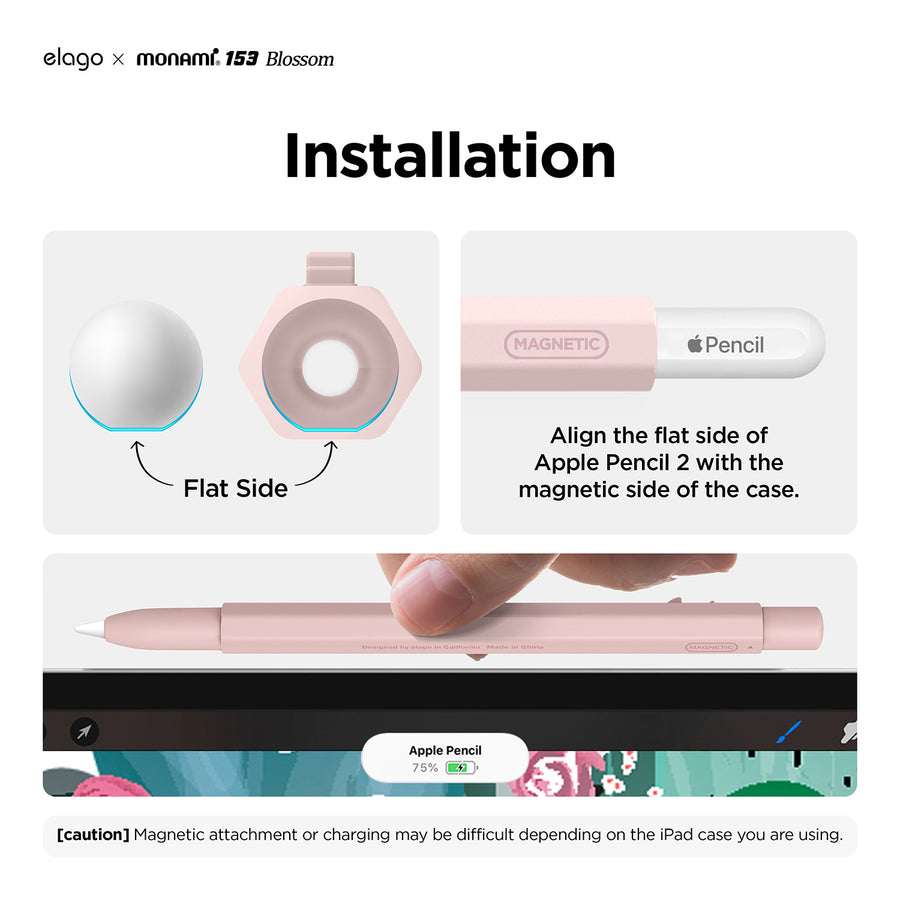 elago X MONAMI Case for Apple Pencil 2nd Gen [Violet]
