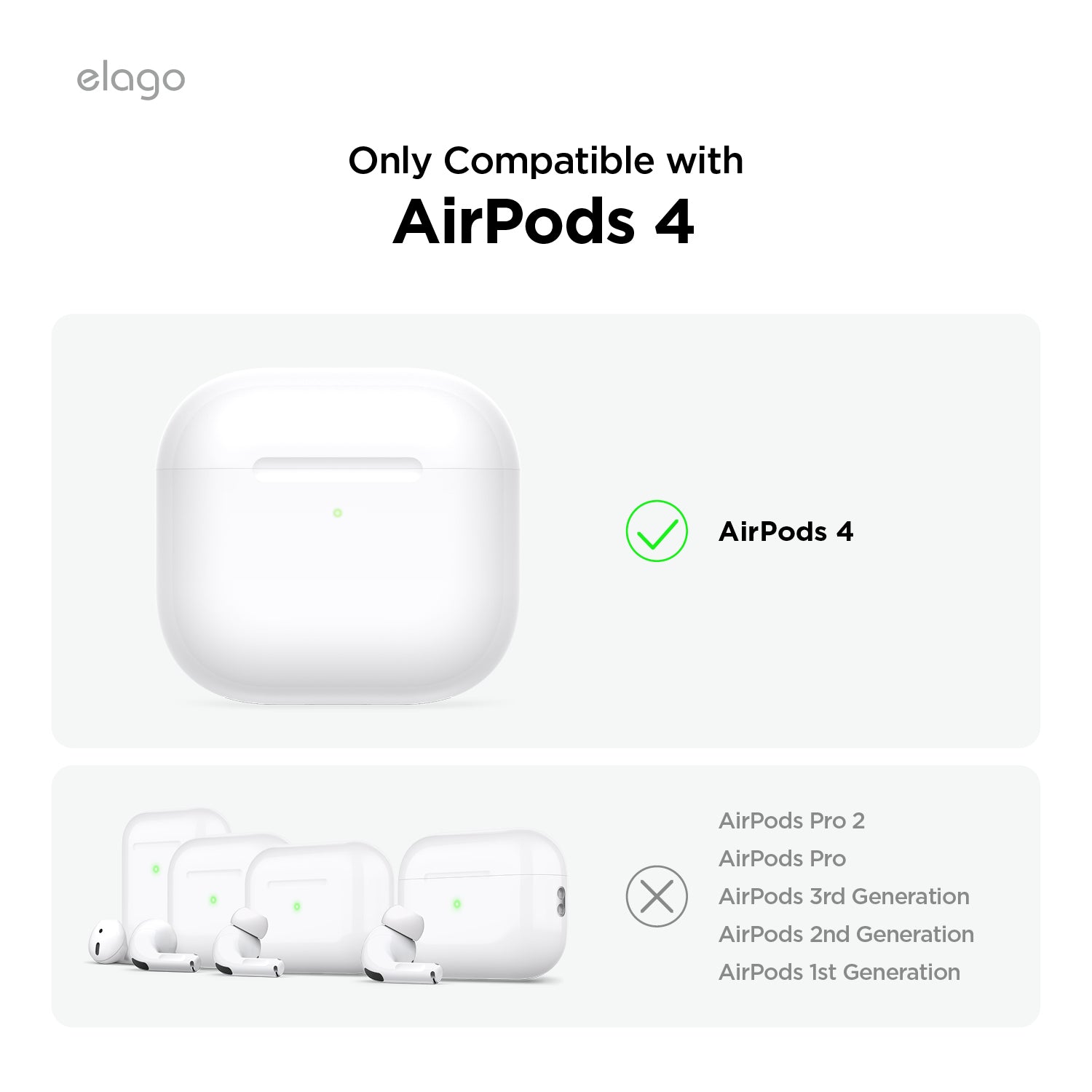 Elago AirPods Silicone Hang case Black alpha store
