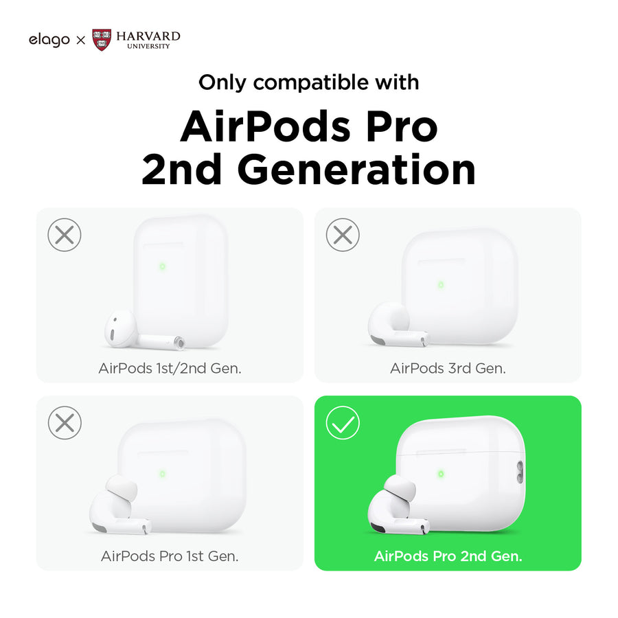 elago X Harvard Case for AirPods Pro 2 [2 Styles]