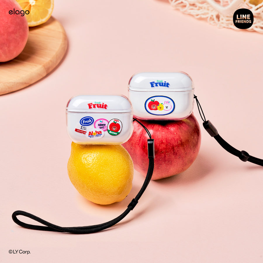 LINE FRIENDS | elago B&F Fruit Shop Case for AirPods Pro 2 [2 Styles]