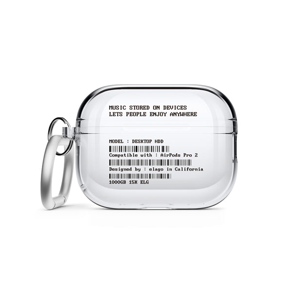 Hard Disk Drive Monthly elago Clear Case for AirPods Pro 2 | elago.com