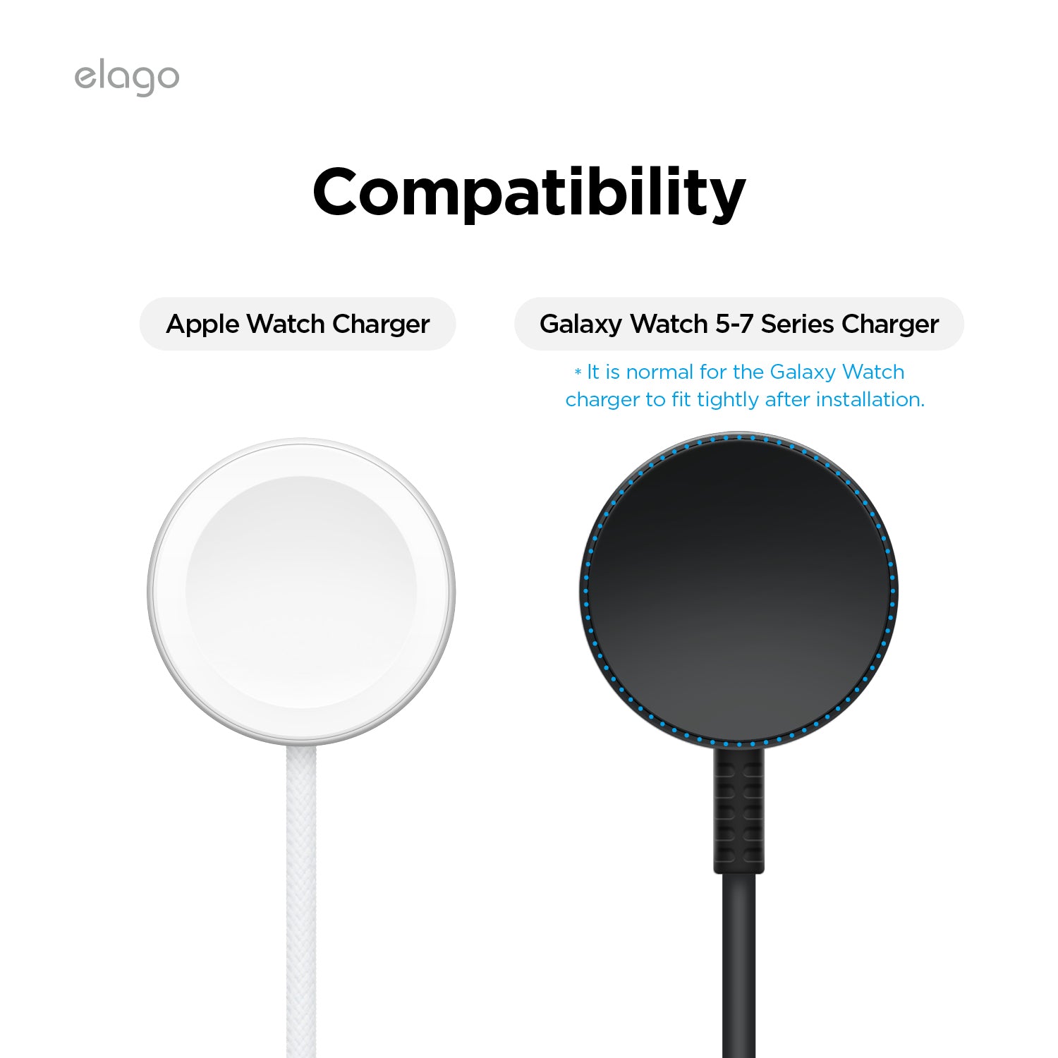 Magnetic Charger Pad for Apple Watch and Galaxy Watch