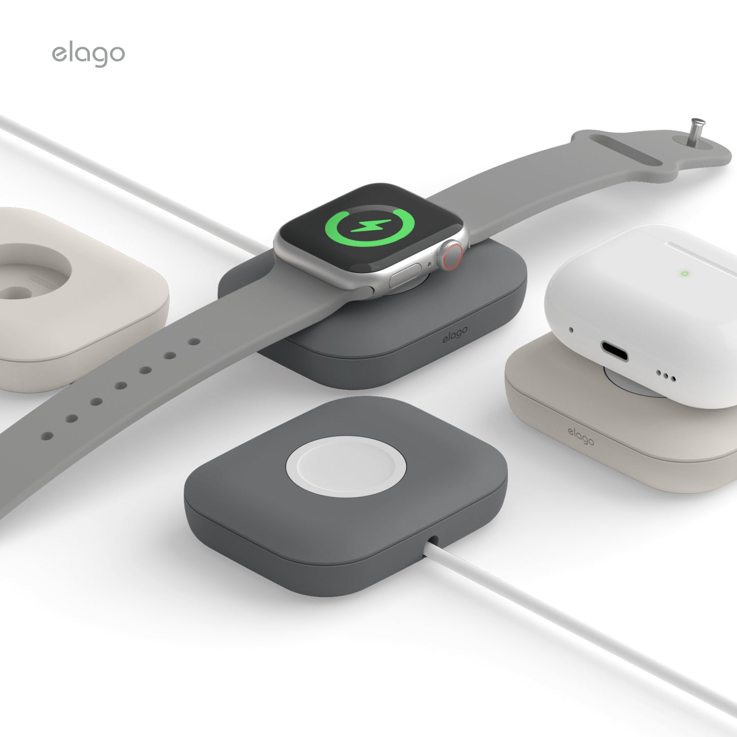 Magnetic Charger Pad for Apple Watch and Galaxy Watch