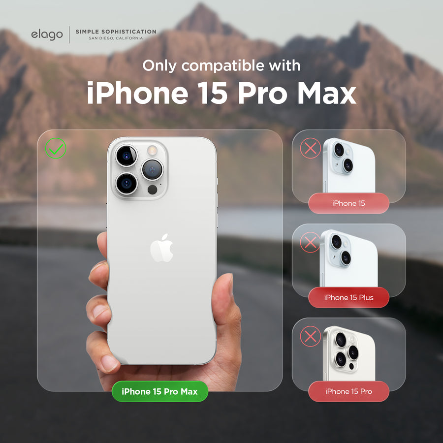 MagSafe Glide Case for iPhone 15 Pro Max [3 Colors]