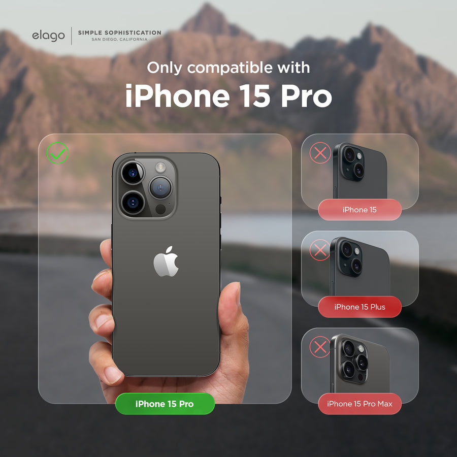 Camera Protector for iPhone 15 Pro / iPhone 15 Pro Max [2 pcs] - elago