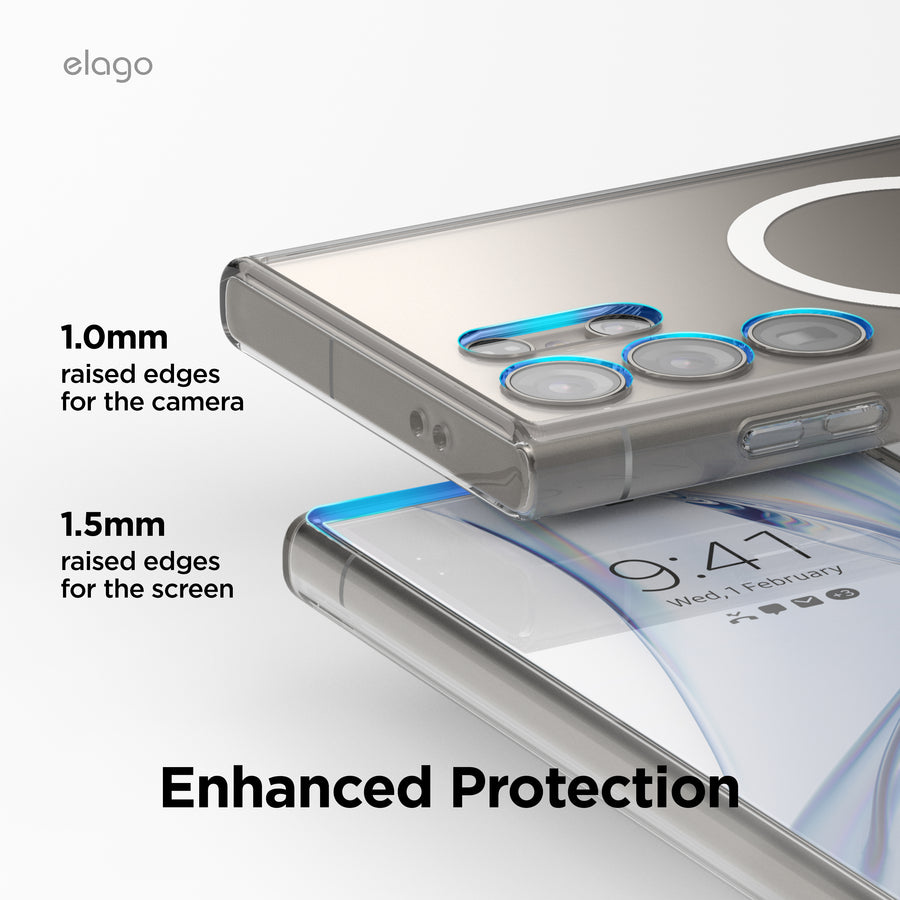 Magnetic Hybrid Clear Case for Galaxy S24 Ultra