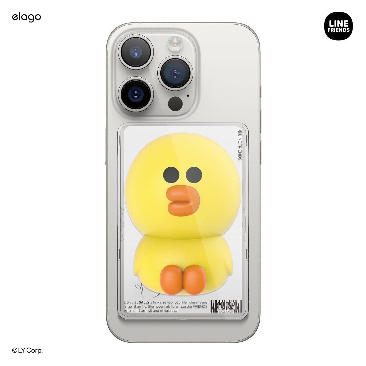 LINE FRIENDS | BROWN & SALLY Figure Magnetic Card Pocket