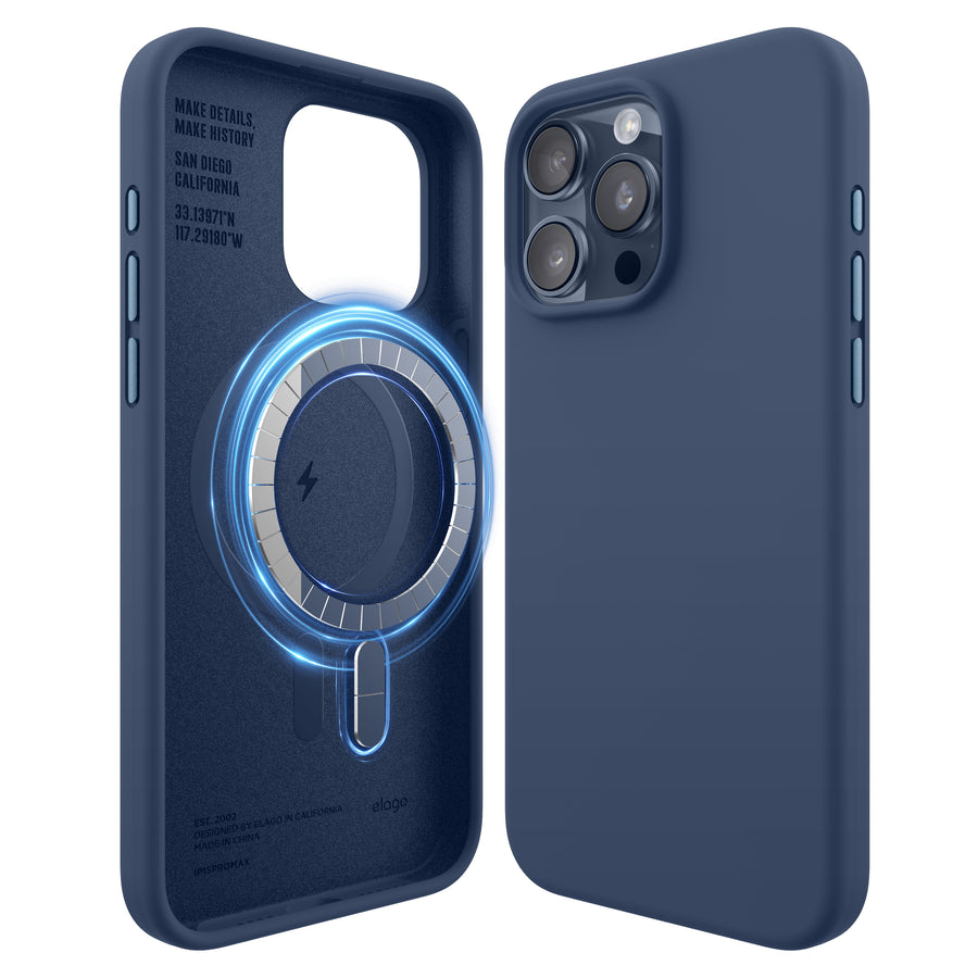 MagSafe Silicone Case for iPhone 15 Pro Max [7 Colors]