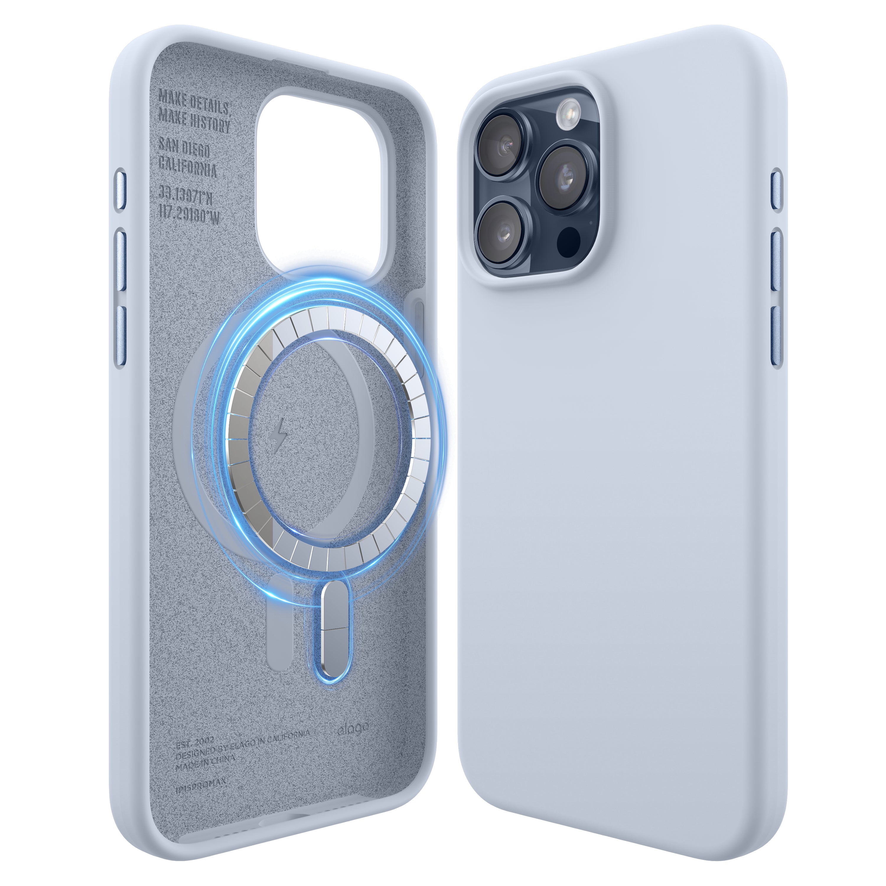 elago Magnetic Silicone Case for iPhone 15 Pro Max