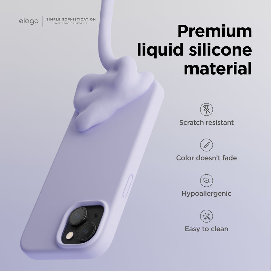 Premium Silicone Case for iPhone 15 [30 Colors]