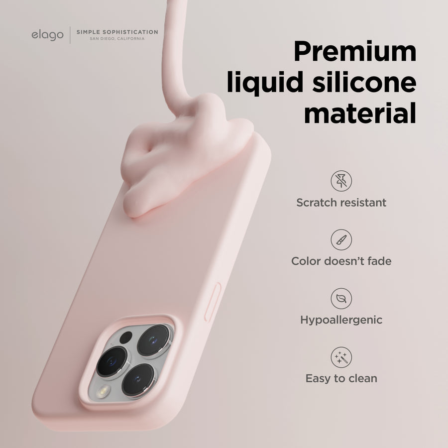 Premium Silicone Case for iPhone 15 Pro [30 Colors]