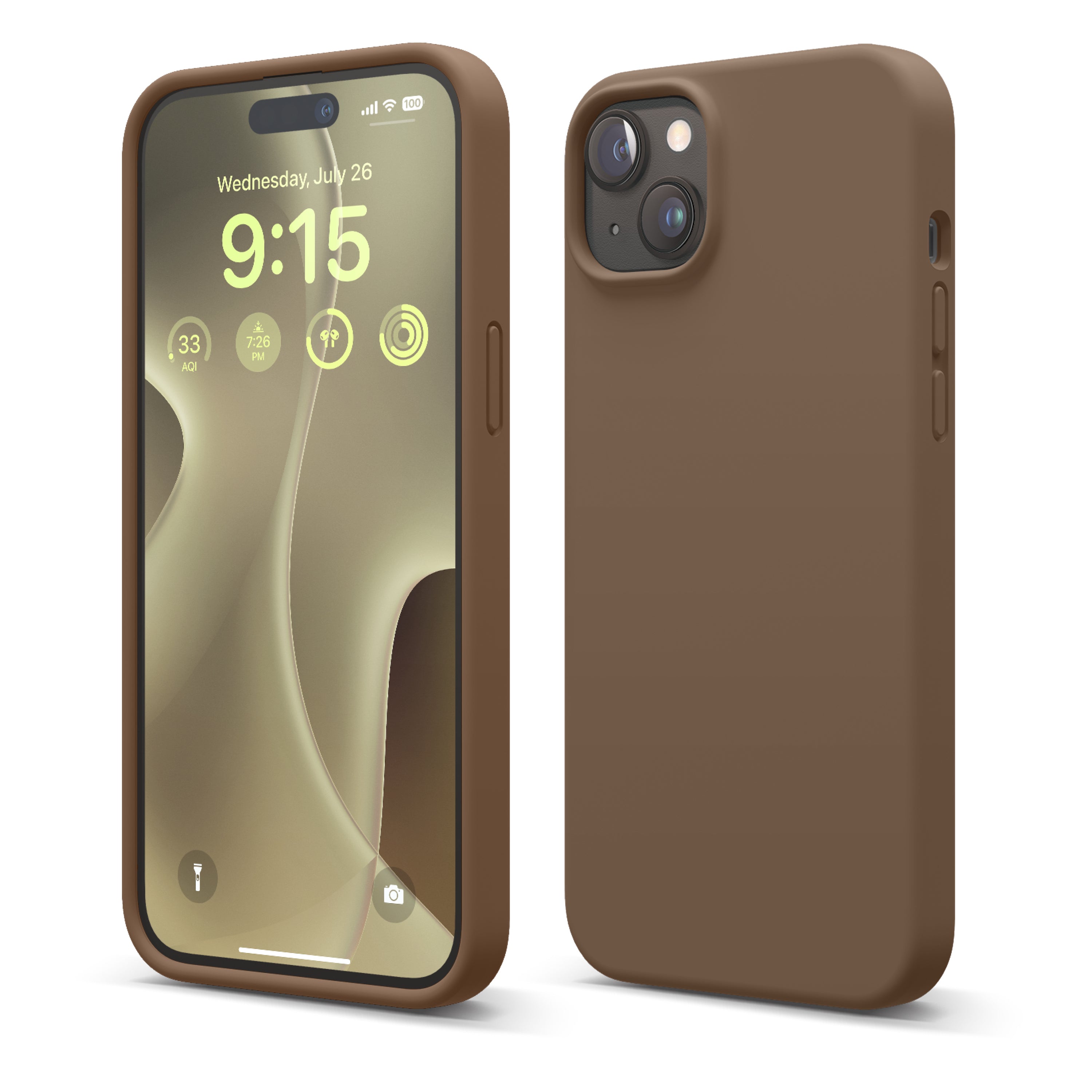 Elago Premium Silicone Case for iPhone 15 Plus Brown Elago Premium Silicone Case for iPhone 15 Plus Brown