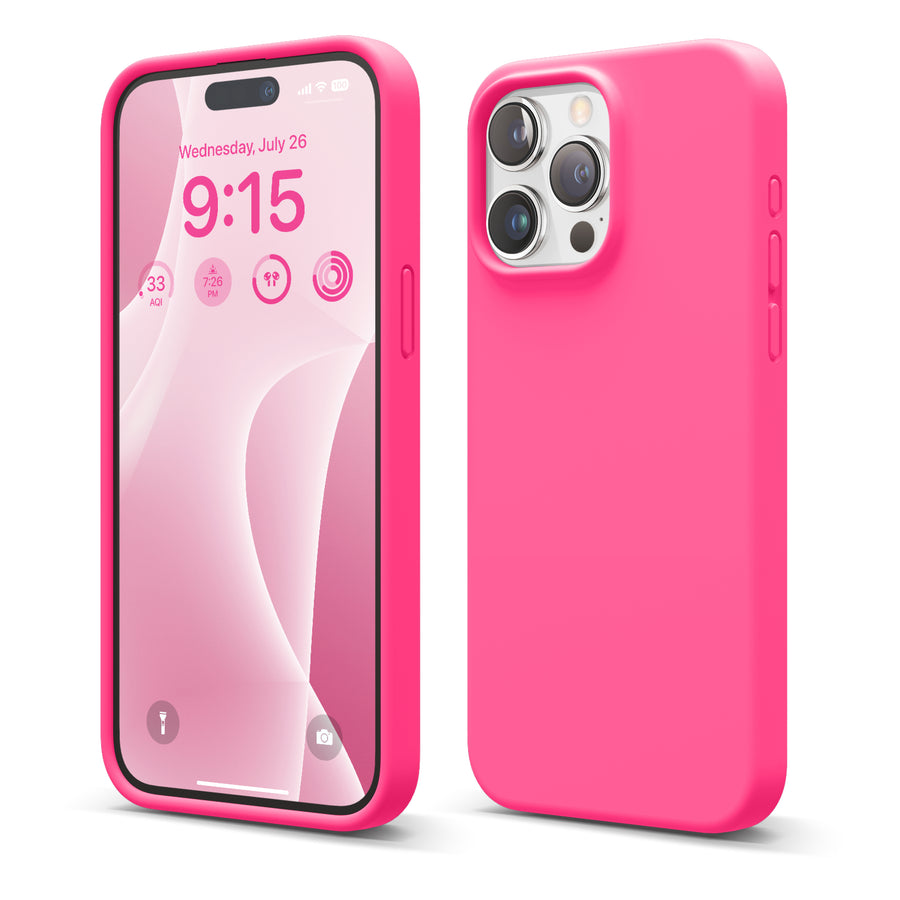 Premium Silicone Case for iPhone 15 Pro Max [30 Colors]