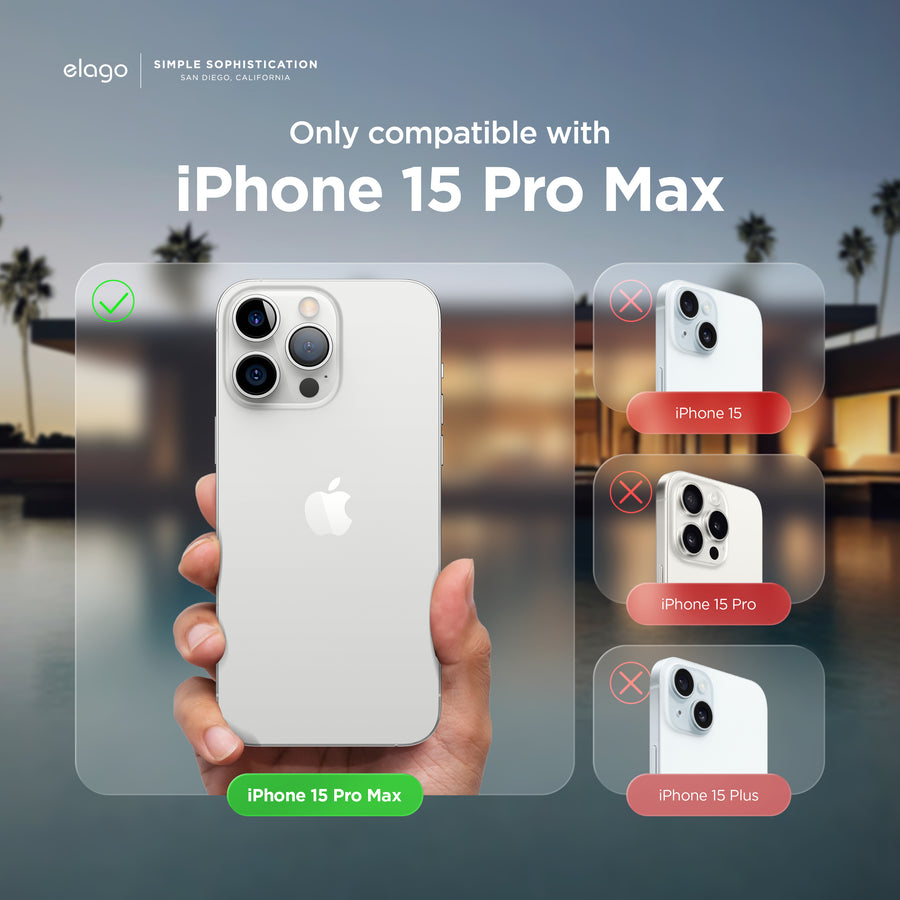 Premium Silicone Case for iPhone 15 Pro Max [30 Colors]