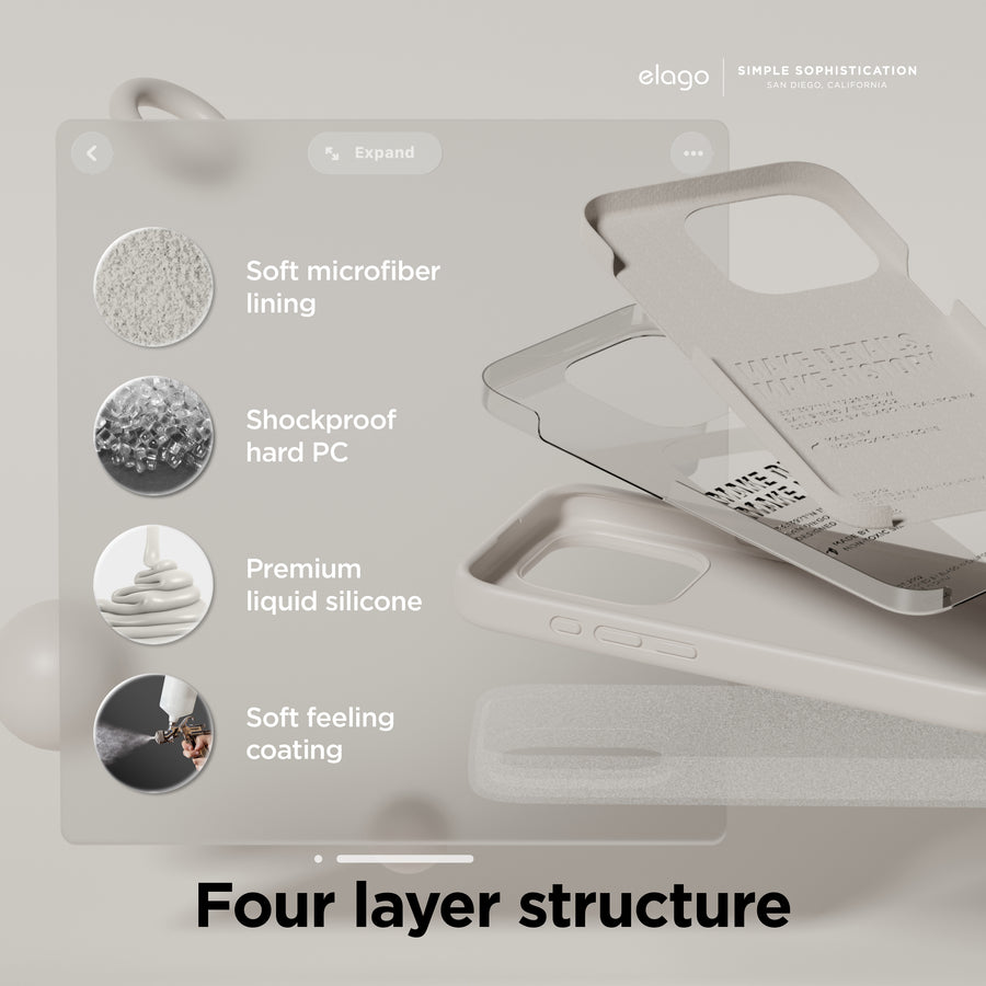 Premium Silicone Case for iPhone 15 Pro Max [30 Colors]