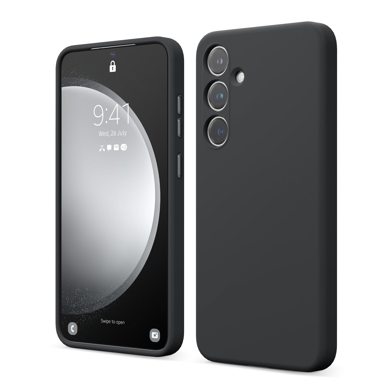 Silicone Case for Samsung Galaxy S24 Plus - Black Silicone Case for Samsung Galaxy S24 Plus - Black