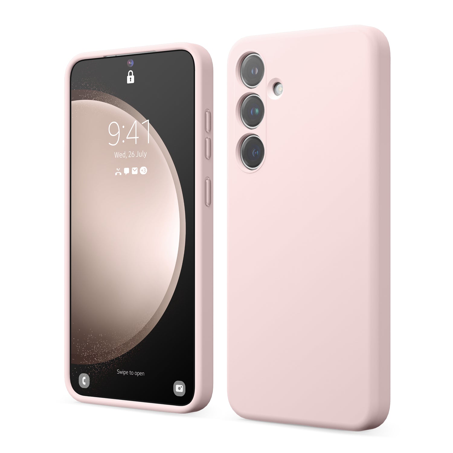 Silicone Case for Samsung Galaxy S24 Plus - Lovely Pink Silicone Case for Samsung Galaxy S24 Plus - Lovely Pink