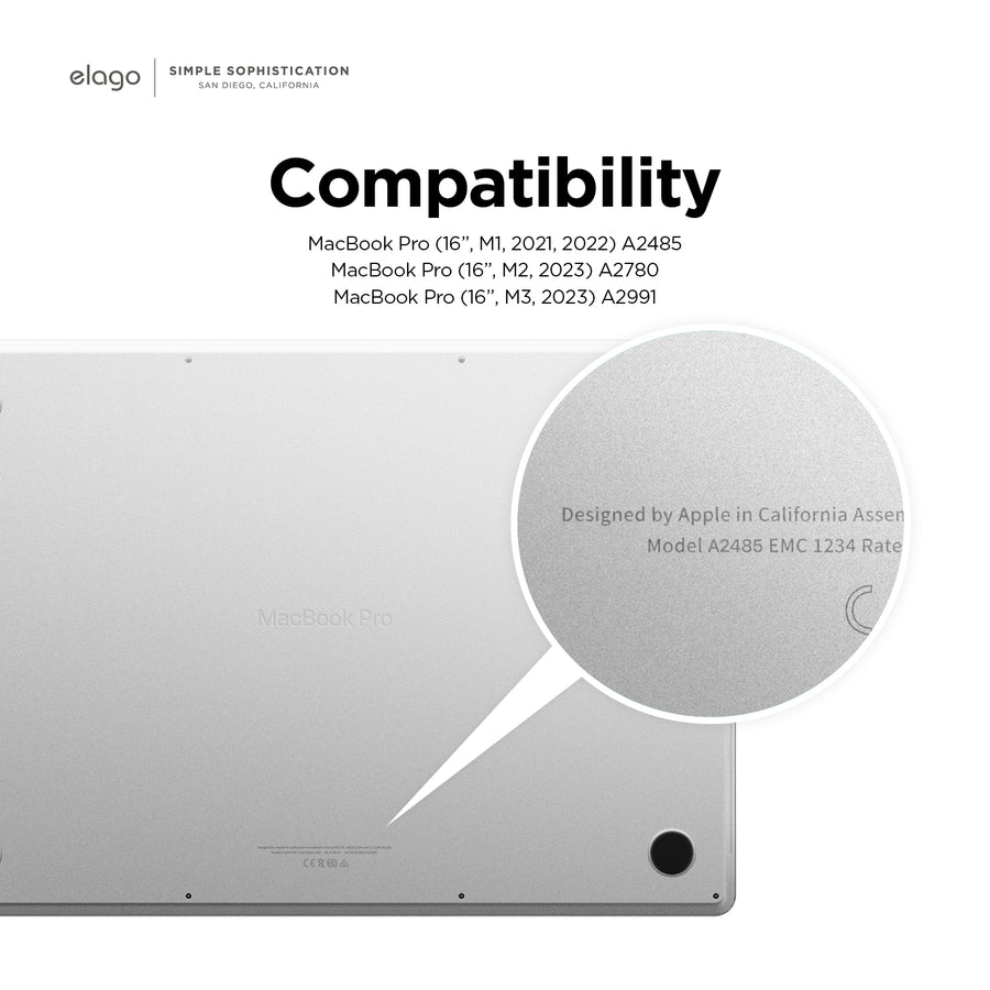Ultra Slim Hard Case for MacBook Pro 16 & 14 M3, M2, M1 Pro