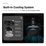 MagSafe Car Mount Charger with Cooling Fan
