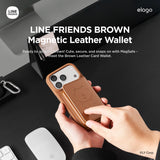 LINE FRIENDS | Magnetic Leather Card Holder