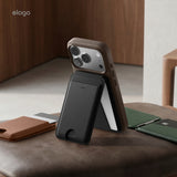 Magnetic Leather Card Holder (Stand Type) [3 Colors]