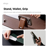 Magnetic Leather Card Holder (Stand Type) [3 Colors]