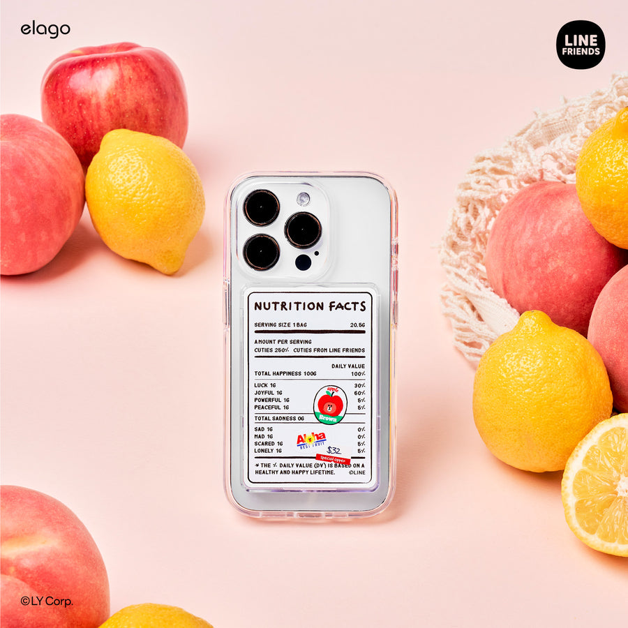 LINE FRIENDS | elago B&F Fruit Shop MagSafe Card Pocket